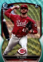 2023 Bowman Draft #BDC155 Ty Floyd Chrome-Aqua Wave Baseball Card