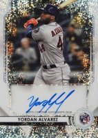 2020 Bowman Sterling Rookie Autographs #YA Yordan Alvarez Speckle Refractor Baseball Card