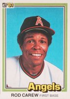 1981 Donruss #169 Rod Carew Baseball Card