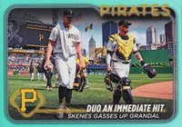 2024 Topps Update #US160 Paul Skenes/Yasmani Grandal Aqua Baseball Card