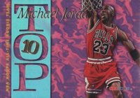 1995 Hoops Top 10 #AR7 Michael Jordan Basketball Card