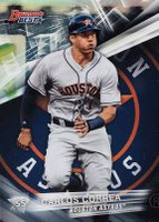 2016 Bowman's Best  #8 Carlos Correa Refractor Baseball Card