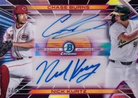 2024 Bowman Draft Prospect Dual Autographs #PDABK Chase Burns/Nick Kurtz Baseball Card