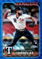 2024 Topps Chrome #74 Jonathan Ornelas Blue Wave Baseball Card