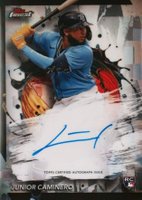 2024 Topps Finest Finest Autographs #FAJCA Junior Caminero Baseball Card