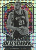 2019 Panini Mosaic Old School #20 Tim Duncan Mosaic Basketball Card