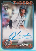 2024 Topps Chrome Rookie Autographs #RACKE Colt Keith Refractor Baseball Card
