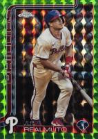 2025 Topps Chrome #2 J.T. Realmuto Green Geometric Baseball Card