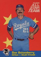 1986 Fleer All-Stars #9 Dan Quisenberry Baseball Card