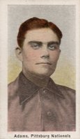 1910 Sporting Life # Babe Adams Black Back Baseball Card