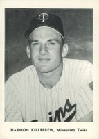 1961 Jay Publishing # Harmon Killebrew Portrait-Pose to Chest Baseball Card