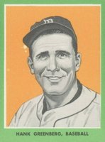 1963 KTAV Publishing Jewish Sports Champions-Hand Cut # Hank Greenberg Baseball Card