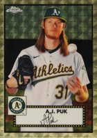 2021 Topps Chrome Platinum Anniversary #418 A.J. Puk Superfractor 1/1 Baseball Card