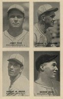 1929 Exhibits Four-on-one #15 Cochrane/Foxx/Grove/Haas Baseball Card