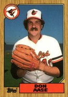 1987 Topps Tiffany #766 Don Aase Baseball Card