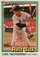 1981 Donruss #214 Carl Yastrzemski Baseball Card