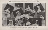 1900 Postcards & Trade # 1908 Masterpiece Postcard Pittsburg Pirates Baseball Card