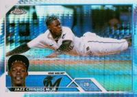 2023 Topps Chrome #218 Jazz Chisholm Jr. Prism Refractor Baseball Card