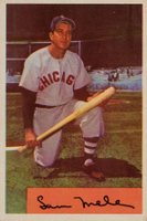 1954 Bowman #22b Sam Mele 217/1665 Putouts Baseball Card