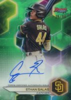 2023 Bowman's Best Best of 2023 Autographs #B23ES Ethan Salas Green Baseball Card