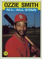 1986 Topps #704 Ozzie Smith All-Star Baseball Card