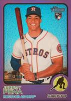 2022 Topps Heritage #629 Jeremy Pena Chrome-Hot Box Refractor Baseball Card