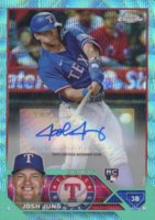 2023 Topps Chrome Update Autograph #ACJJ Josh Jung Aqua Wave Baseball Card
