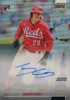 2022 Topps Stadium Club Chrome Autographs #TF TJ Friedl Baseball Card