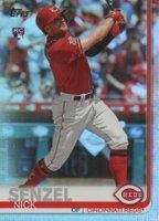 2019 Topps Update  #US50 Nick Senzel Batting-Rainbow Foil Baseball Card