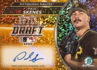 2023 Bowman Draft Bowman Draft Night Autograph #BDNAPS Paul Skenes Gold Mini Diamond Baseball Card