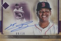 2020 Topps Transcendent Collection Autographs #RD Rafael Devers Variation-Purple Baseball Card