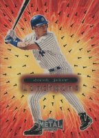 1999 Metal Universe Linchpins #7 Derek Jeter Baseball Card