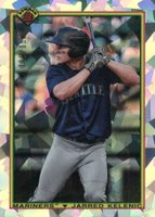 2020 Bowman Chrome 1990 Bowman #90BJK Jarred Kelenic Atomic Refractor Baseball Card
