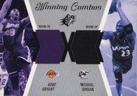 2003 SPx Winning Combos #WC42 Kobe Bryant/Michael Jordan Dual Warm-Ups Basketball Card