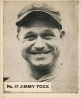 1936 Goudey World Wide Gum  #47 Jimmie Foxx Baseball Card