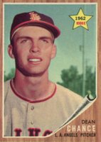 1962 Topps #194GT Dean Chance Green Tint Baseball Card