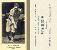 1916 Wares #140 Pat Ragan Baseball Card