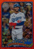 2024 Topps Silver Pack 1989 Chrome Promo #T89C96 Mookie Betts Orange Baseball Card