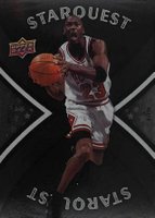 2008 Upper Deck Starquest #SQ-20 Michael Jordan Black Basketball Card