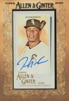 2020 Topps Allen & Ginter Mini Autographs #MATA Tim Anderson Baseball Card
