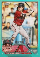2023 Topps Chrome #95 Corbin Carroll Aqua Refractor Baseball Card