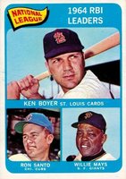 1965 O-Pee-Chee #6 N.L. RBI Leaders Baseball Card