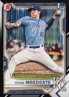 2021 Bowman Draft #BD95 Frank Mozzicato Black 1/1 Baseball Card