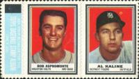 1962 Topps Stamp Panels # Aspromonte/Kaline Baseball Card