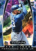 2019 Panini Chronicles Titan #3 Fernando Tatis Jr. Blue Ice Baseball Card