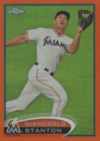 2012 Topps Chrome #32 Giancarlo Stanton Orange Refractor Baseball Card