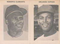 1969 Milton Bradley # Orlando Cepeda/Roberto Clemente Panel Baseball Card