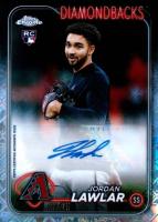 2024 Topps Chrome Logofractor Edition #229 Jordan Lawlar Variation-Autograph Baseball Card