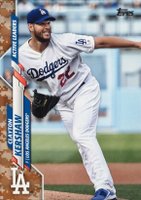 2020 Topps Update #U90 Clayton Kershaw Memorial Day Camo Baseball Card