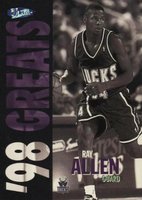 1997 Ultra #250P Ray Allen Platinum Medallion Basketball Card